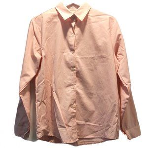 Chemi Collared Relaxed Fit Pink Button Down Dress Shirt Size Medium